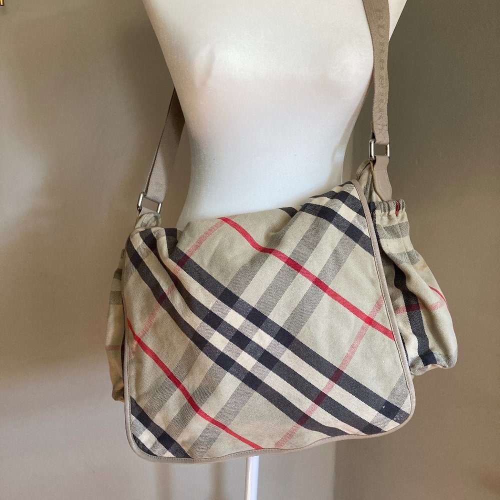 BURBERRY Diaper Messenger Bag